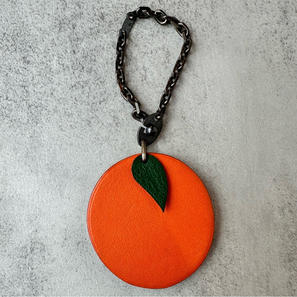 Hermès Chevre Mysore Orange Bag Charm